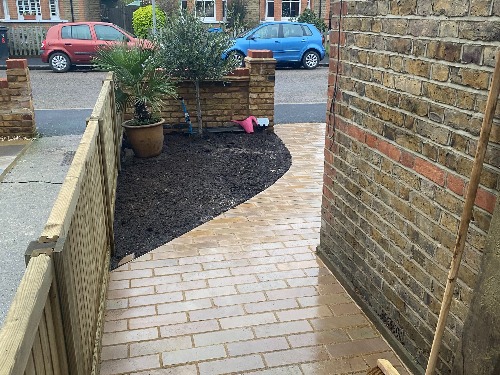 Completed Surbiton Victorian front garden showing welcoming kerb appeal