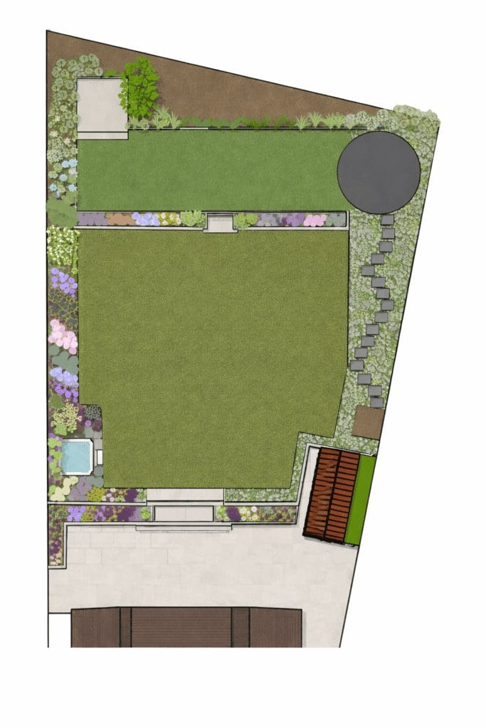 Garden layout drawing