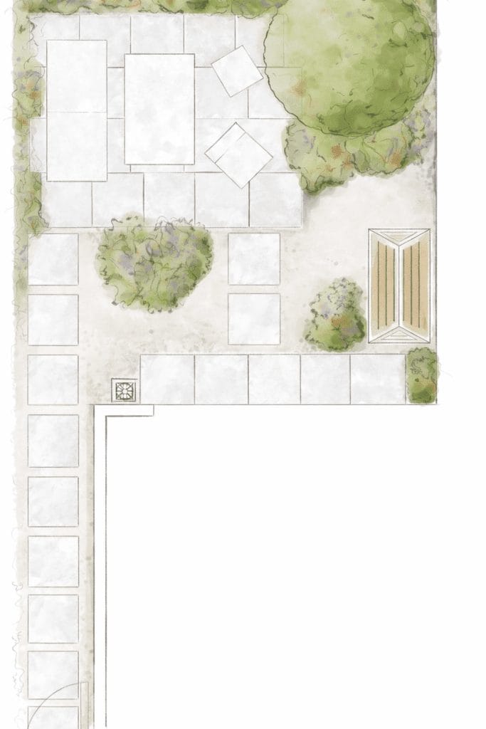 Garden construction drawing